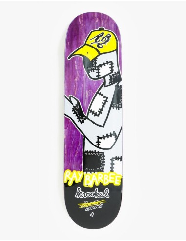 Krooked Barbee Redux Skateboard Deck - 8.25" Amélioration de cerveau avec